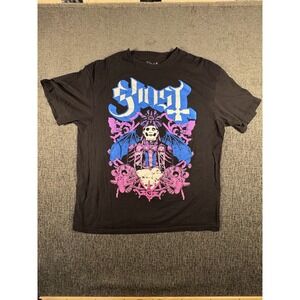 Ghost Band T-Shirt Mens Sz 2XL Black Papa Emeritus IV Bat Wings Gas Mask Skulls